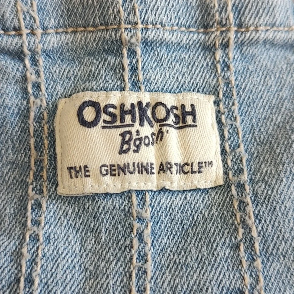OshKosh B'gosh Blue Denim Dress with Floral Skirt